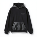 Perforated Leather Hoodie