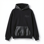 Perforated Leather Hoodie