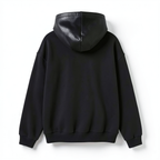 Perforated Leather Hoodie
